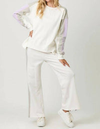 Mystree - Color Block Terry Pants