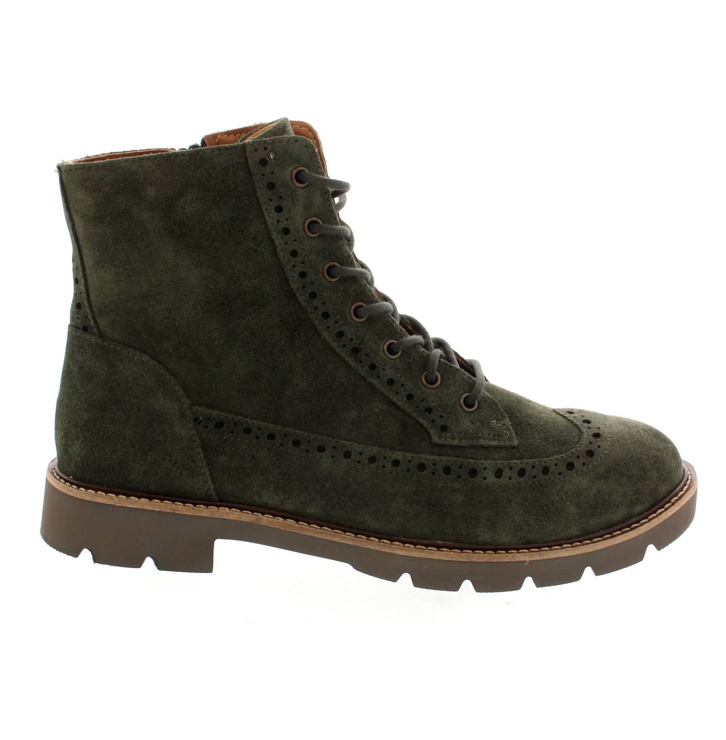 Aetrex Women's Margot Lace-up Boot in dark green - women's shoe