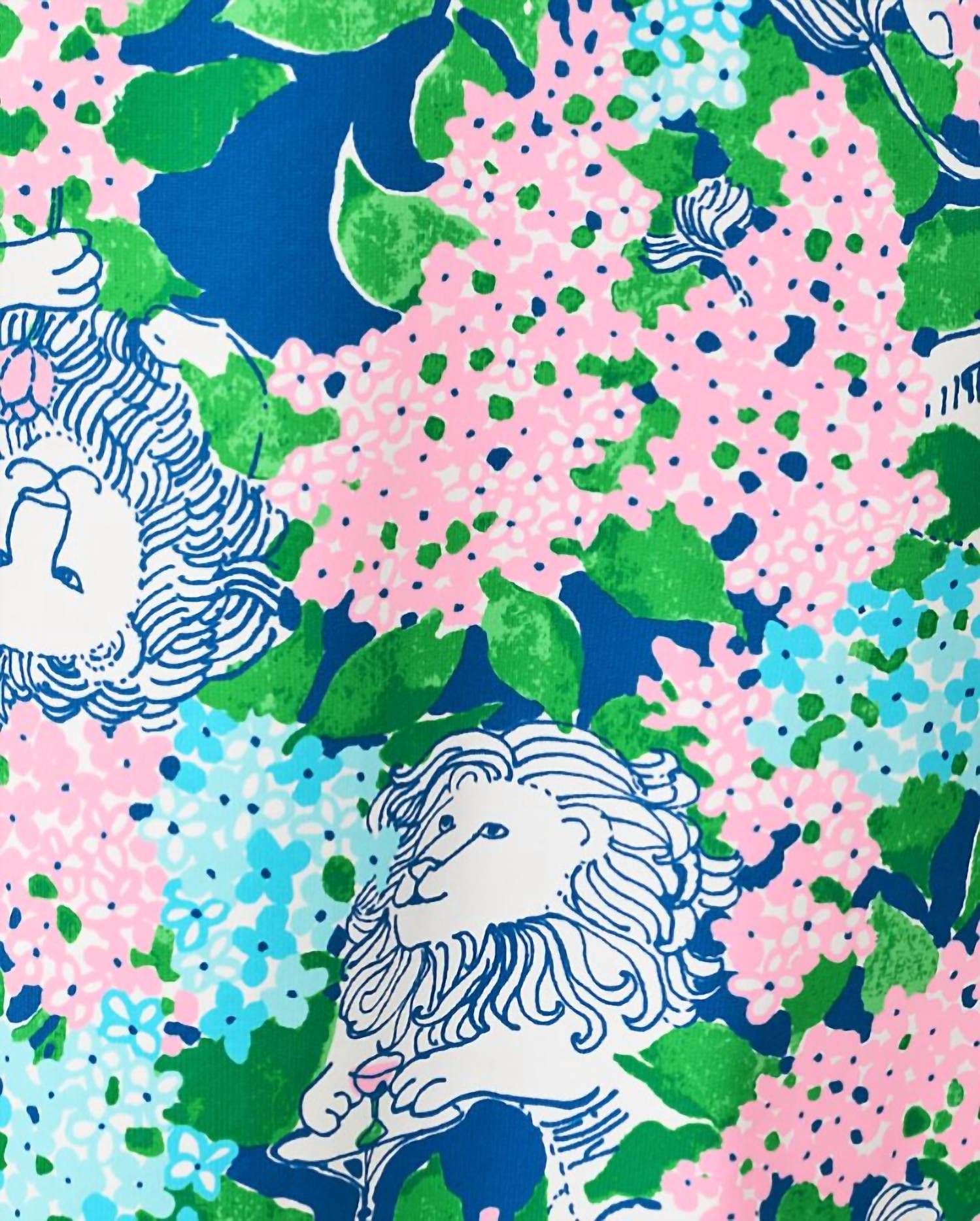Lilly Pulitzer NADINE UPF 50+ DRESS in starlight navy lydia the lion - women's dress - view 6