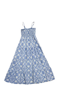 Flowers By Zoe - Girls Bandana Smocked Maxi Dress
