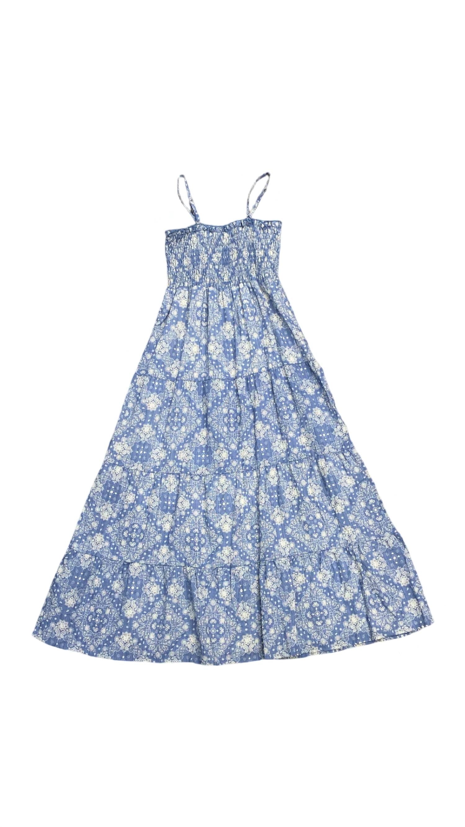 Flowers By Zoe - Girls Bandana Smocked Maxi Dress