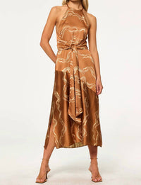 Misa Los Angeles - Lisa Halter Neck Midi Dress