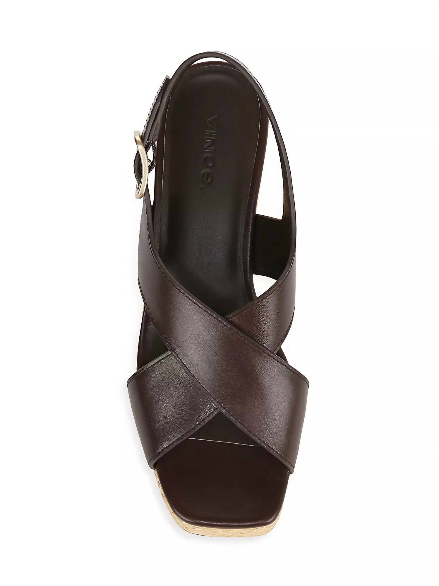 Vince - Clementina Leather Espardrille Platform Sandals