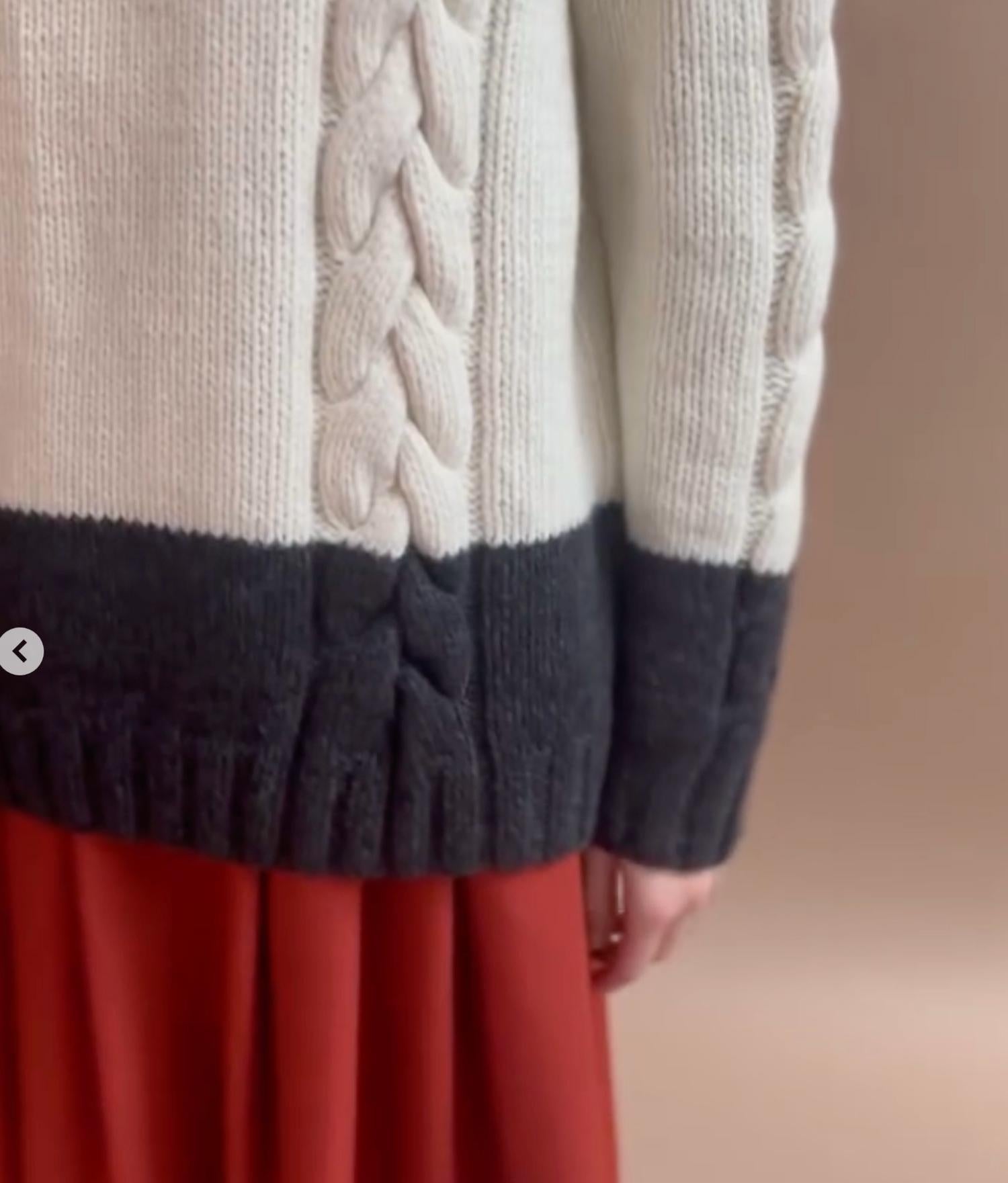 Thesalting - Hand Knit Cable Sweater