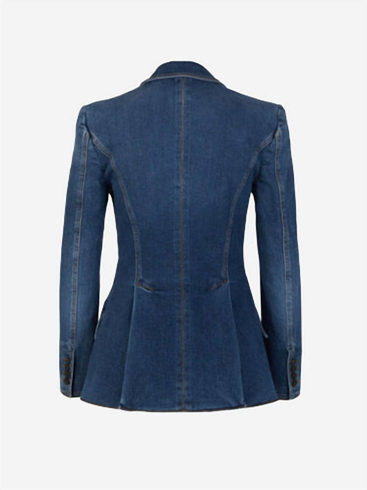 Alexander Mcqueen - Cotton Denim Blazer