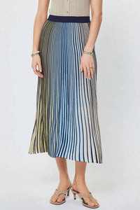 Current Air - Gradation Striped Sweater Skirt