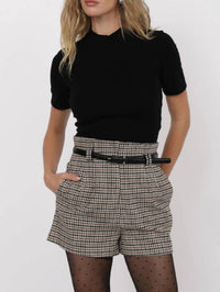 Sage The Label - Pucker Up Mock Neck Knit Top