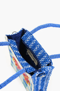 America & Beyond - Crab It Beaded Top Handle Bag
