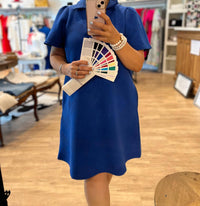 See And Be Seen - Elaina Short Sleeve Textured Dress