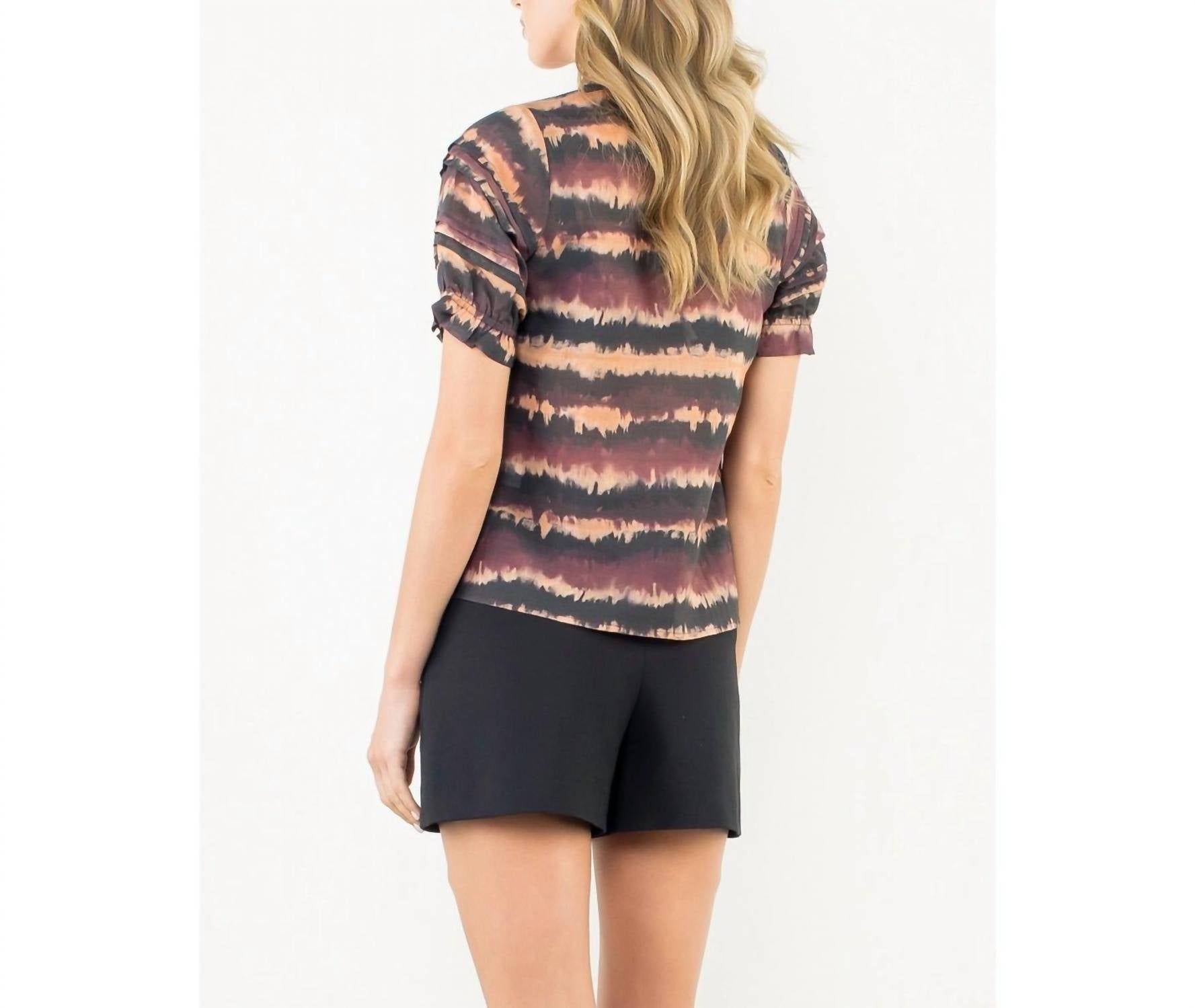 Thml - Romy Puff Sleeve Tie Dye Top