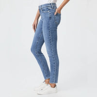Paige Hoxton High-rise Ankle Skinny Jeans in high roller - women's jeans - detail view