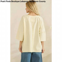 Sage+Fig - Women's Love Heart Patchwork Top
