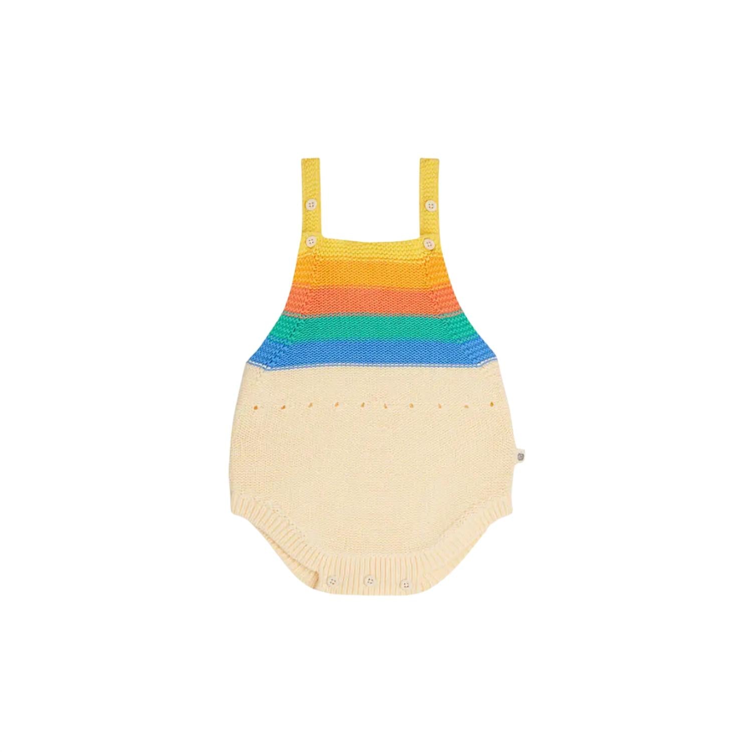 The Bonnie Mob - Girl's Rainbow Stripe Knit Bubble