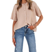 Le Lis - Let's Go There Short Sleeve Sweater Cardigan
