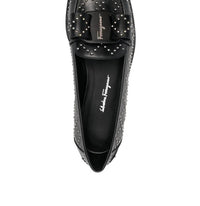 Salvatore Ferragamo Women's Viva Studded Loafers in black - women's flats - view 95
