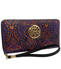 Rebecca & Rifka - Women's Paisley Print Wristlet Wallet