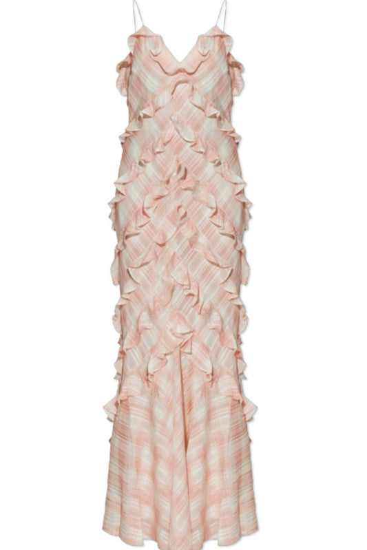 Loveshackfancy - Ellietta Tartan Ruffle Maxi Dress