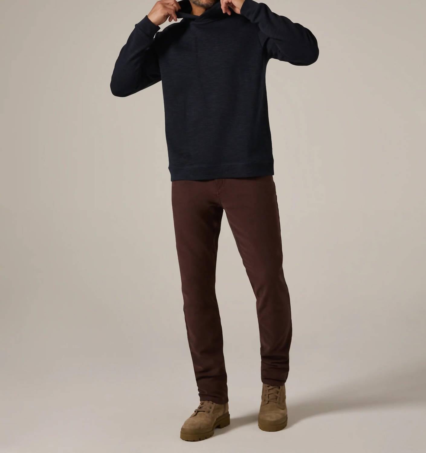 7Diamonds Shoreline Long Sleeves Hoodie in navy - men's shirt - view 4