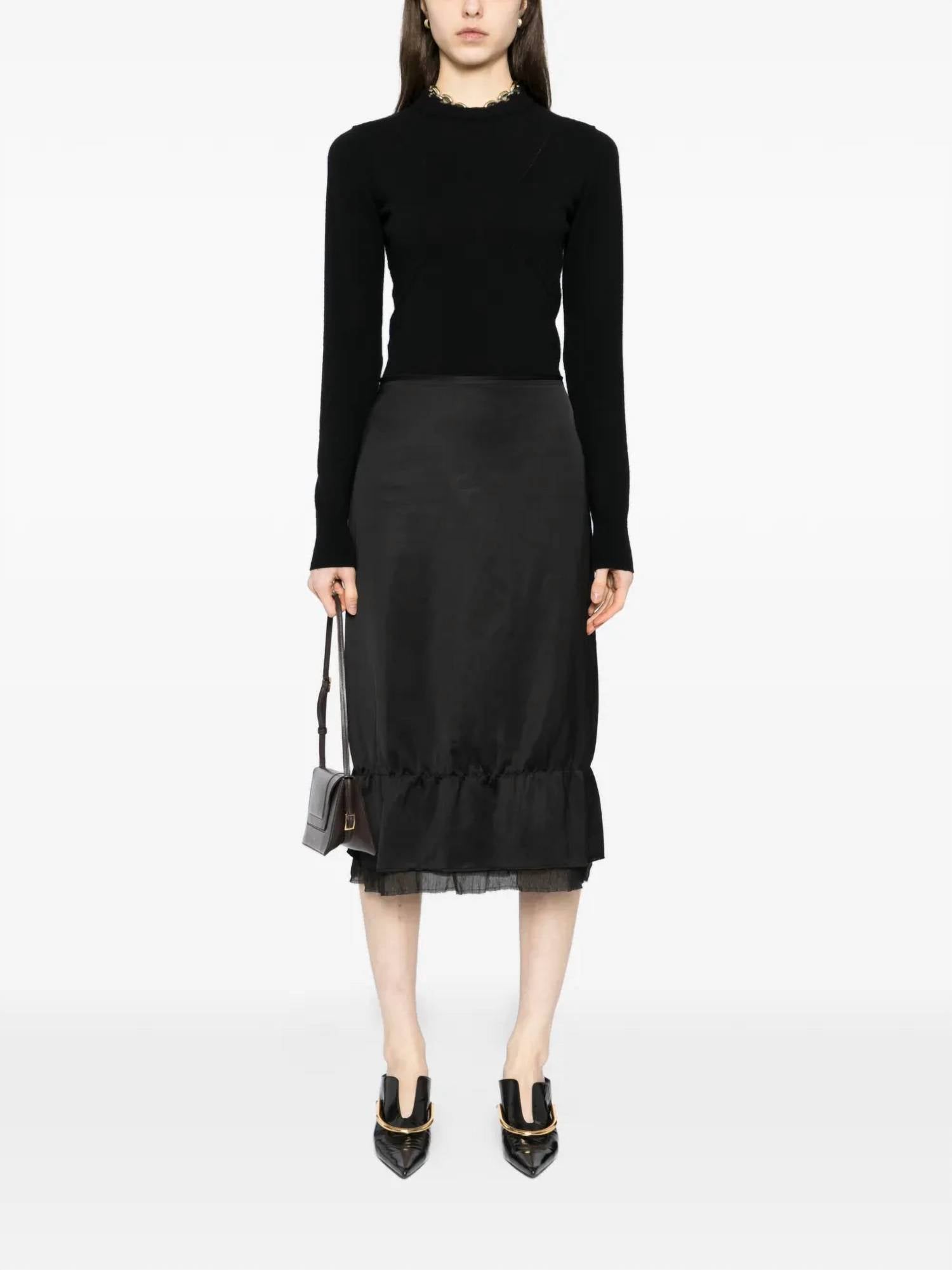 Toteme - Layered Satin Skirt