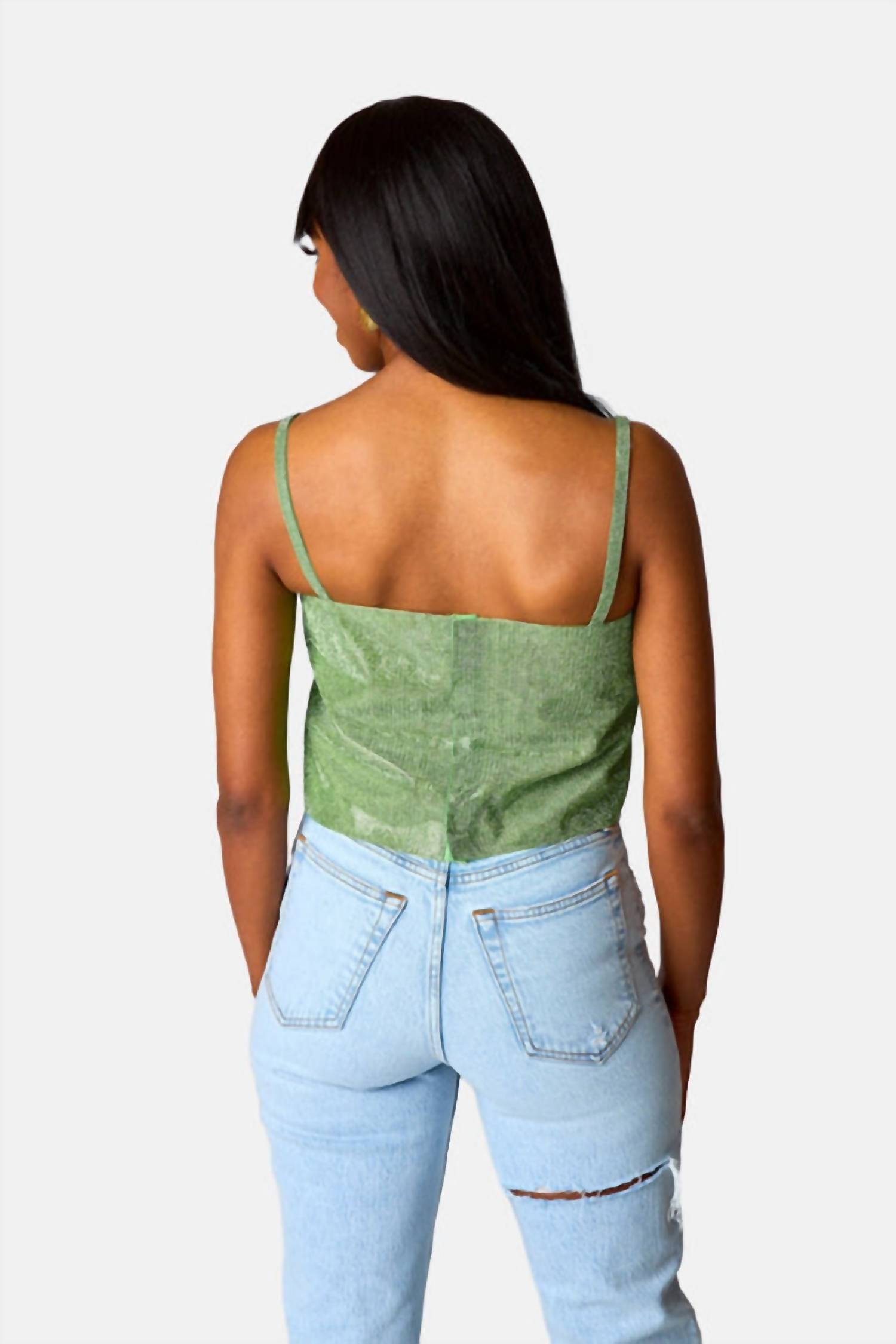 Buddylove - Rhinestone Crop Top