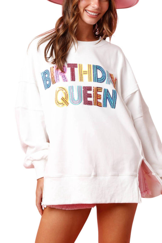 Peach Love - Birthday Queen Sweatshirt