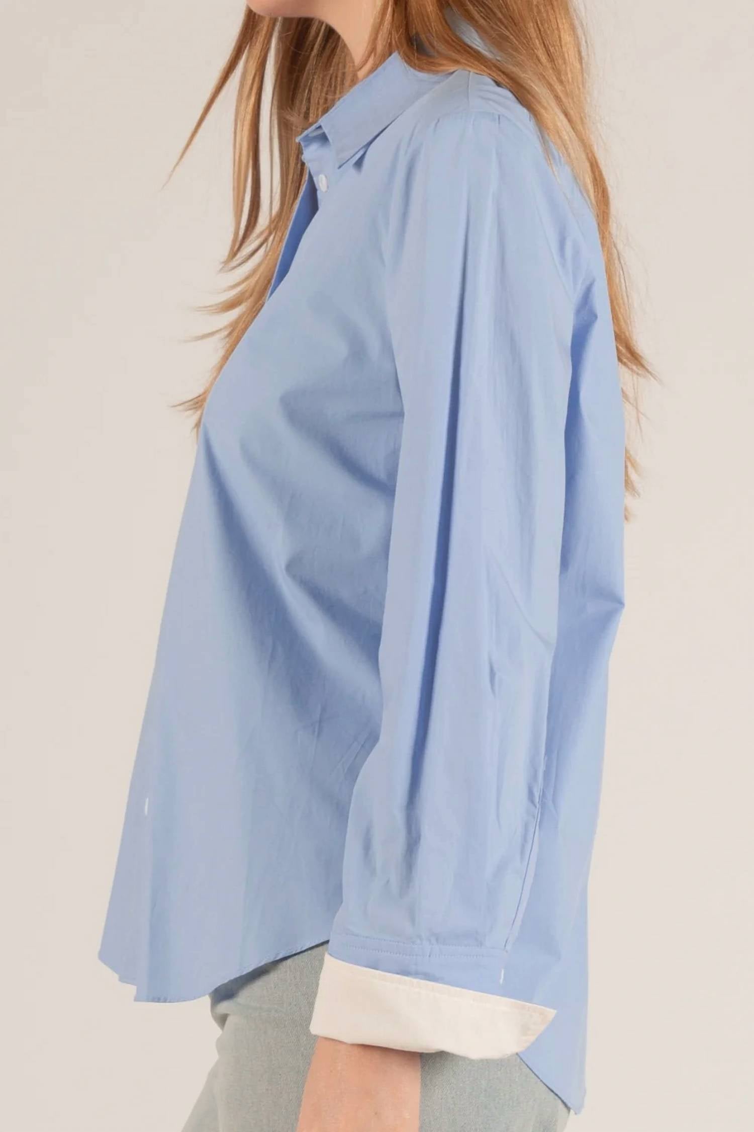 Before You Collection - POPLIN CUFF BUTTON SHIRT