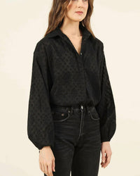 Omika - Nero Button Front Blouse