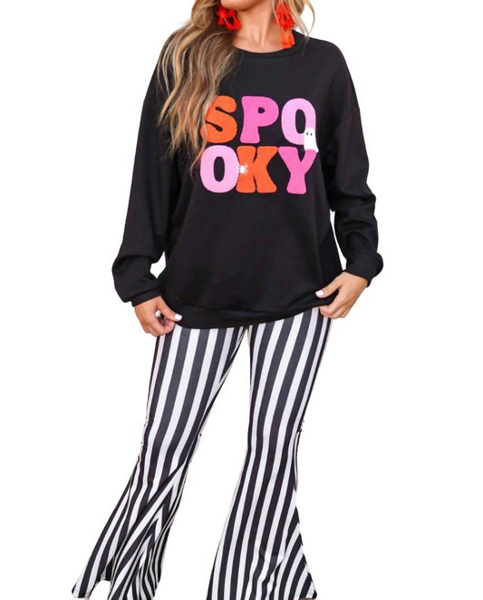 Jess Lea - Spooky Vibes Chenille Patch Pullover