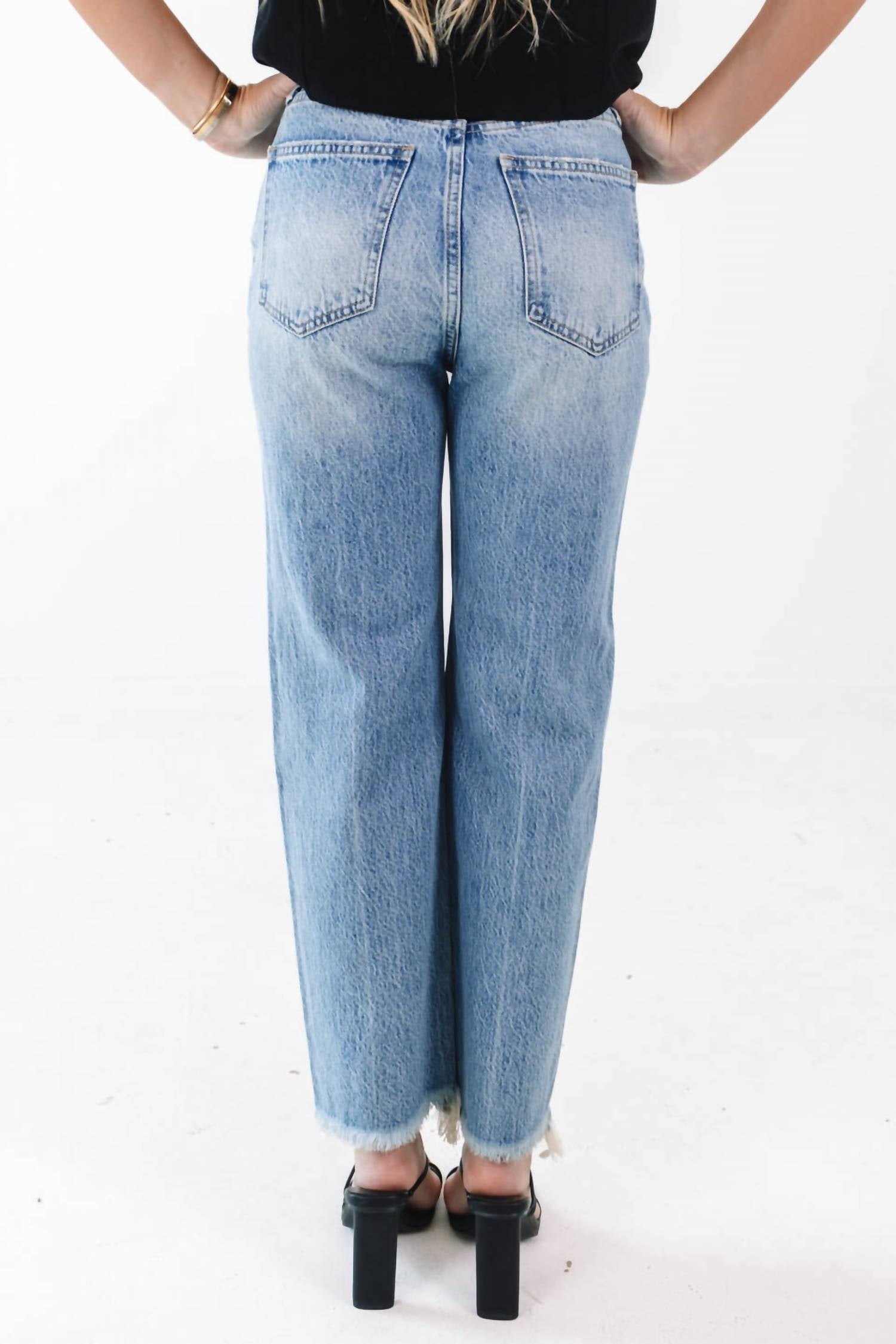 Pistola - Cassie Super High Rise Straight Crop Jeans