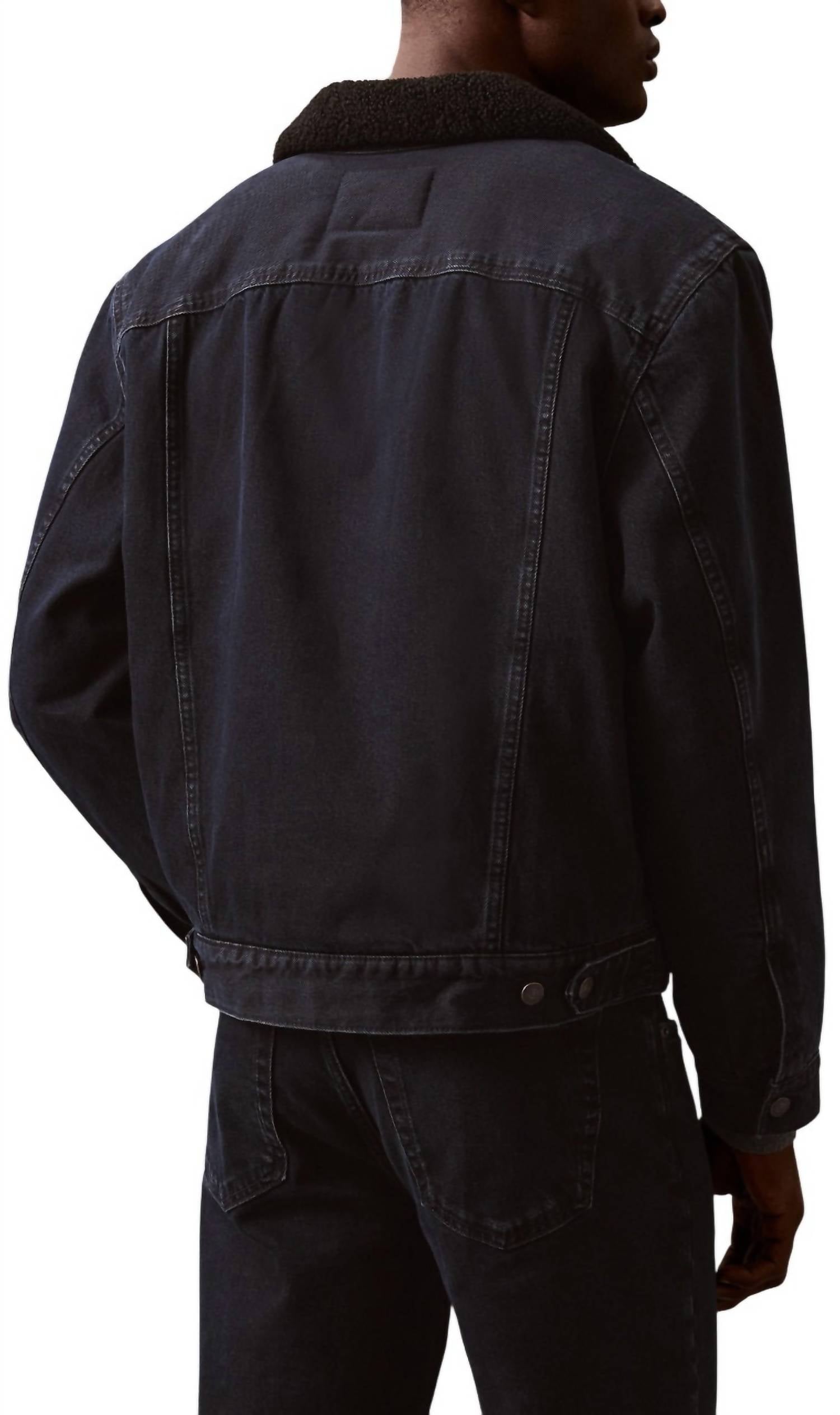 Calvin Klein - 90s Sherpa Denim Trucker Jacket