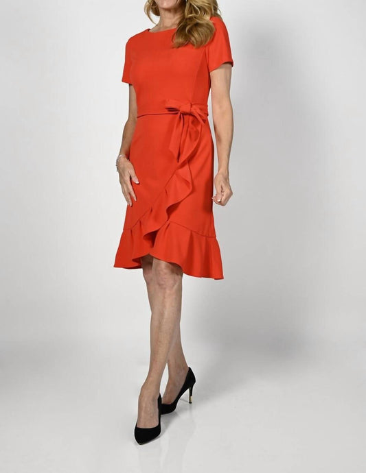 Frank Lyman - Ruffle Knit Dress