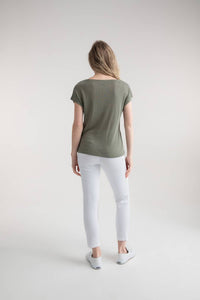 Marble - Asymmetrical Button Top