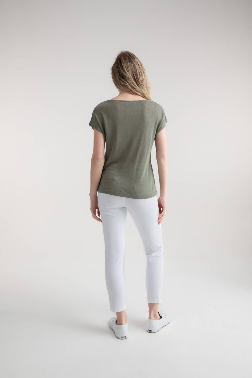 Marble - Asymmetrical Button Top