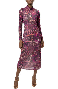 Area Stars Phi Midi Jersey Dress in abstract print - women's dress