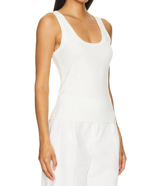 Enza Costa - Supima Rib Scoop Tank