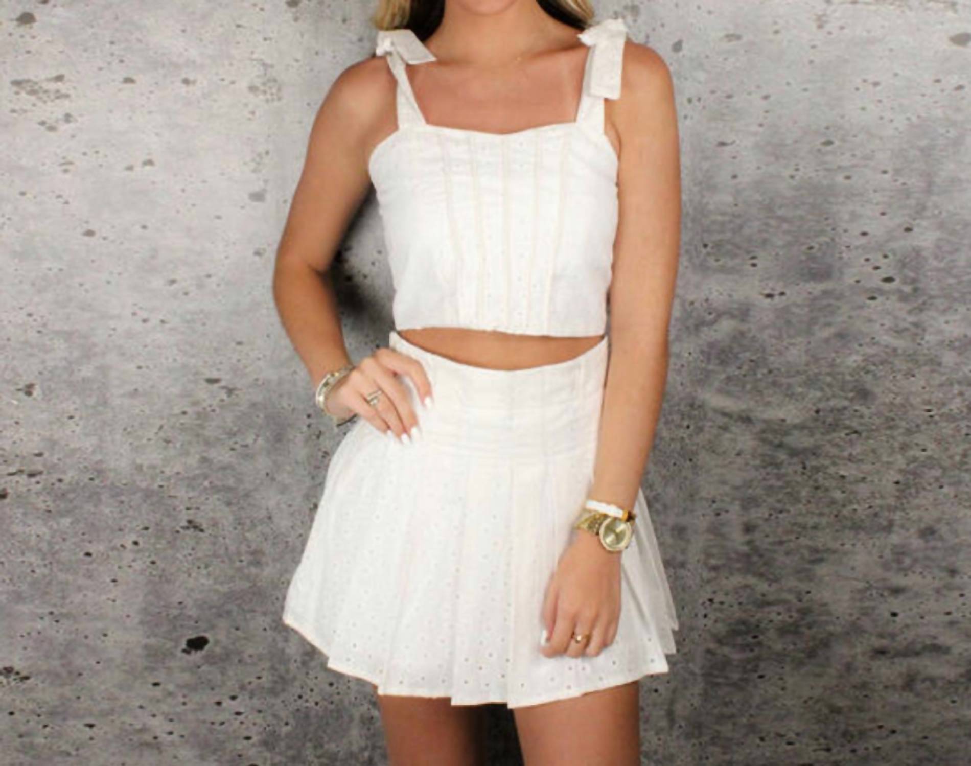 If So - Eyelet Tank Top