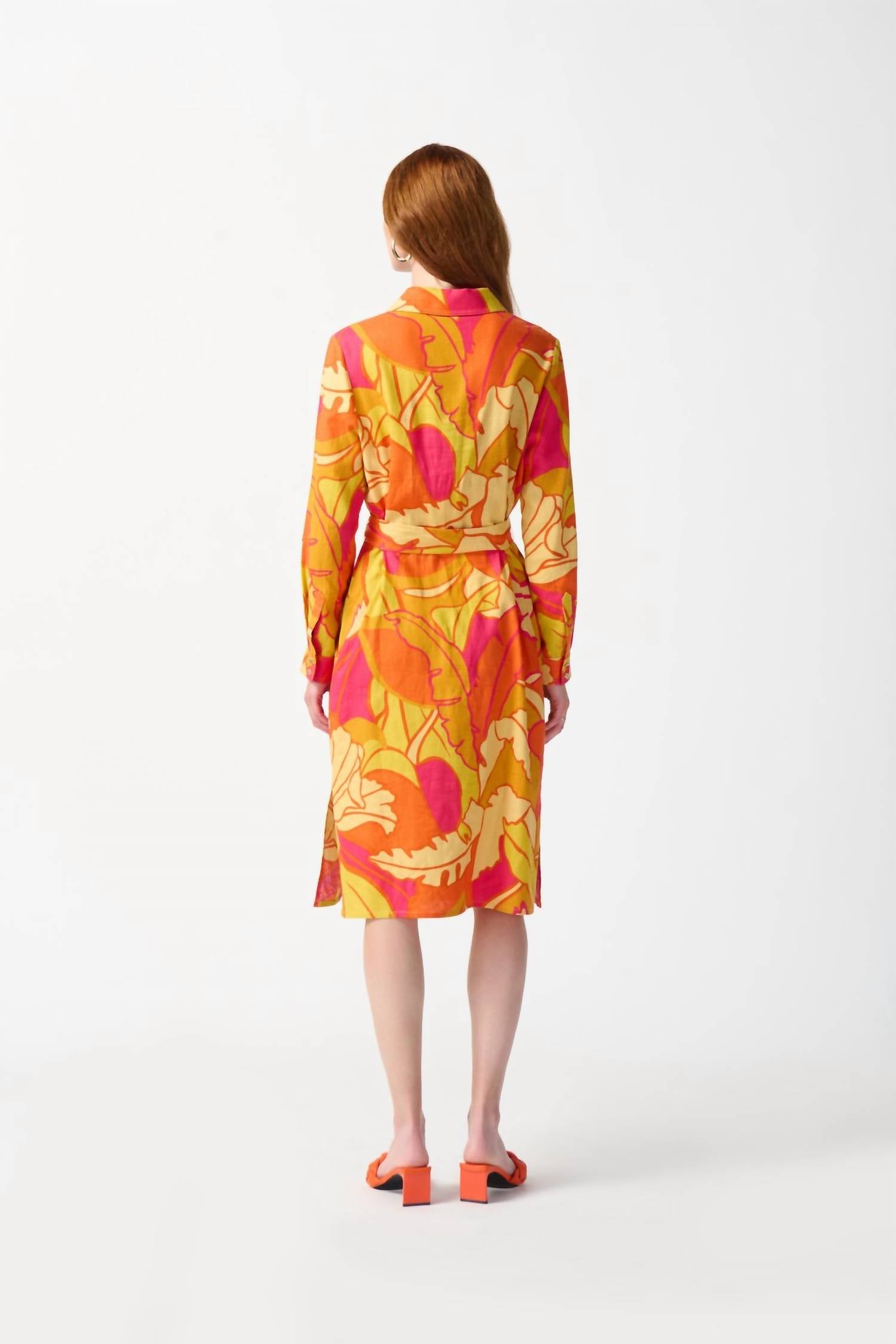 Joseph Ribkoff - Floral Print Shirt Dress