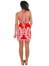 Mable - Women's Palm Cove Halter Mini Dress