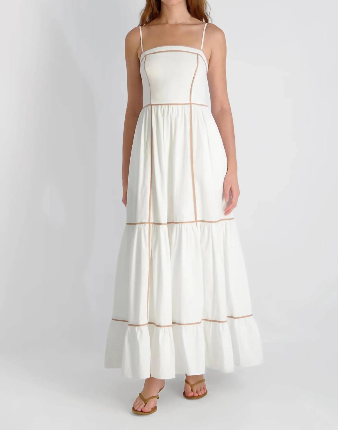 French Connection - Cambria Contrast Trim Maxi Dress