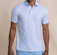 Southern Tide - Driver Island View Gingham Printed Polo