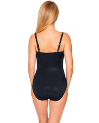 Longitude Women's Lingerie One Piece Swimsuit in lgt black - women's swimwear - detail view