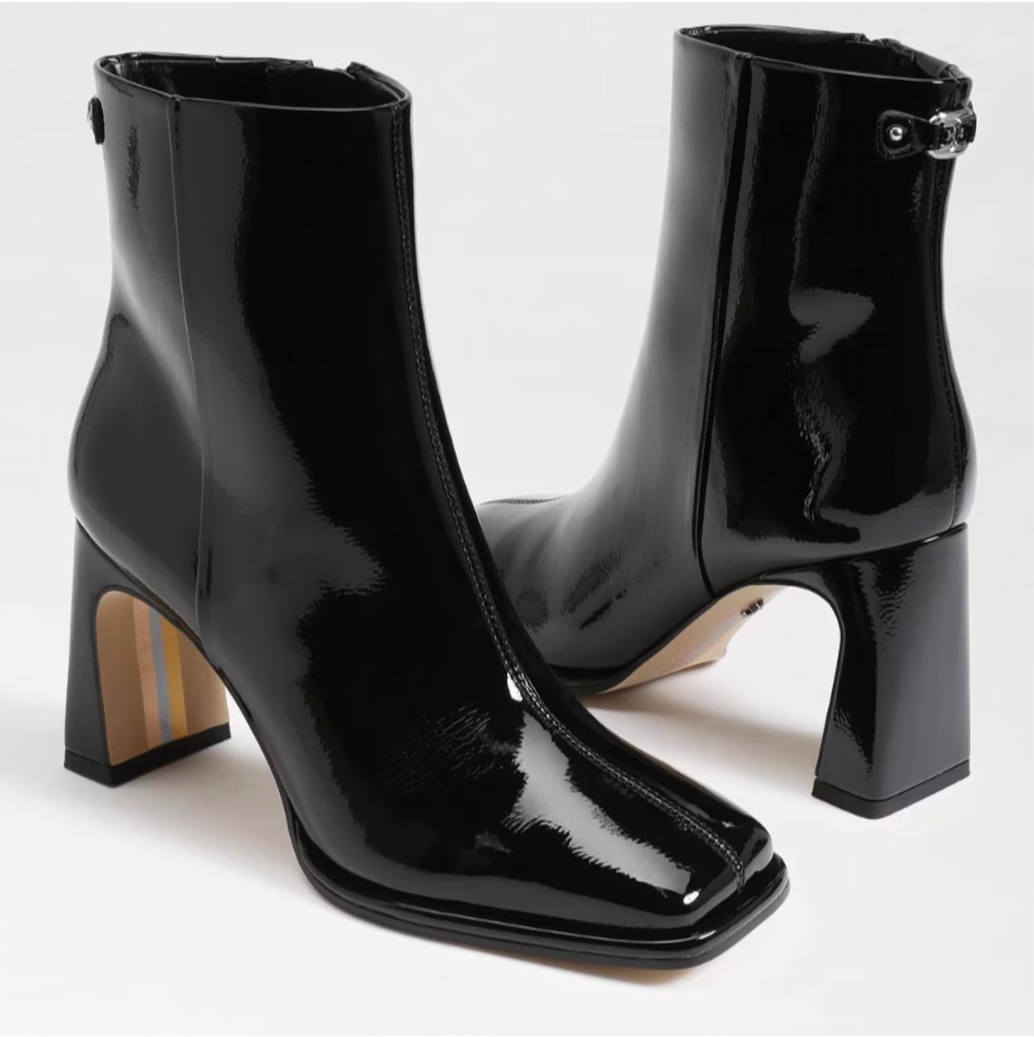 Sam Edelman - Women's Irie Squared Toe Block Heel Fashion Wide Ankle Booties