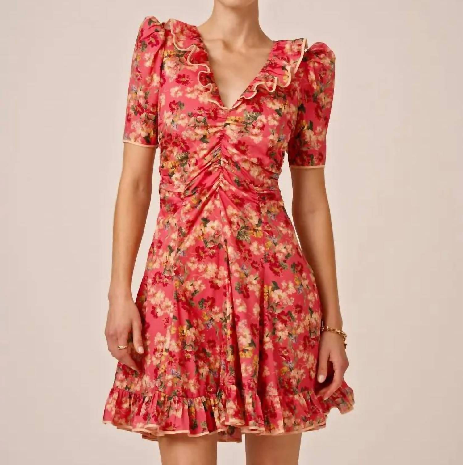 byTiMo Cotton Party Mini Dress in crush - women's dress