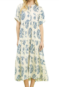 Umgee - Tiered Textured Midi Dress