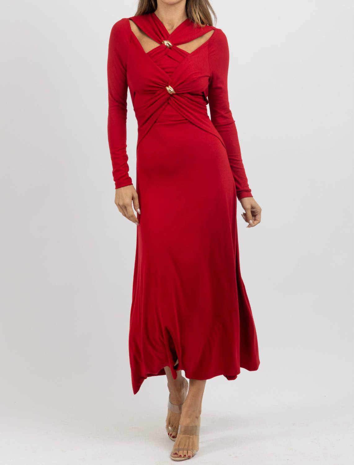 Ina Fashion - Zaire Long Sleeve Maxi Dress