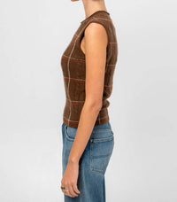 Guest In Residence - Check Sleeveless Vest
