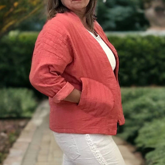 Made In Italy - Kimono Style Open Jacket