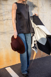 House Of Dagmar - Open Back Satin Top