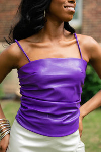 Buddylove - Jolee Vegan Leather Tank Top