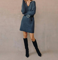 Bella Dahl - Collared Pullover Sweater Dress